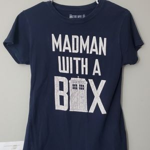 Doctor Who Tee Shirt Navy Size XL